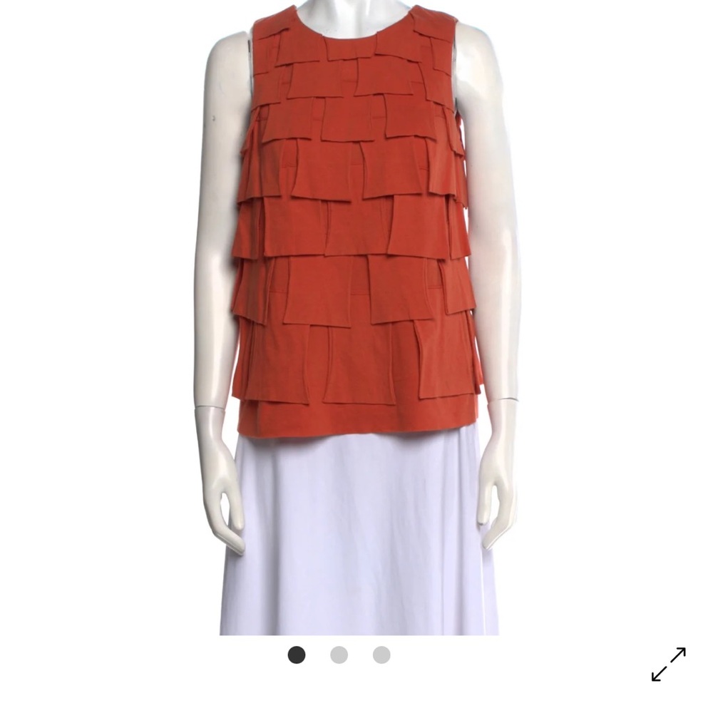 3.1 Phillip Lim Terracotta Sleeveless Blouse